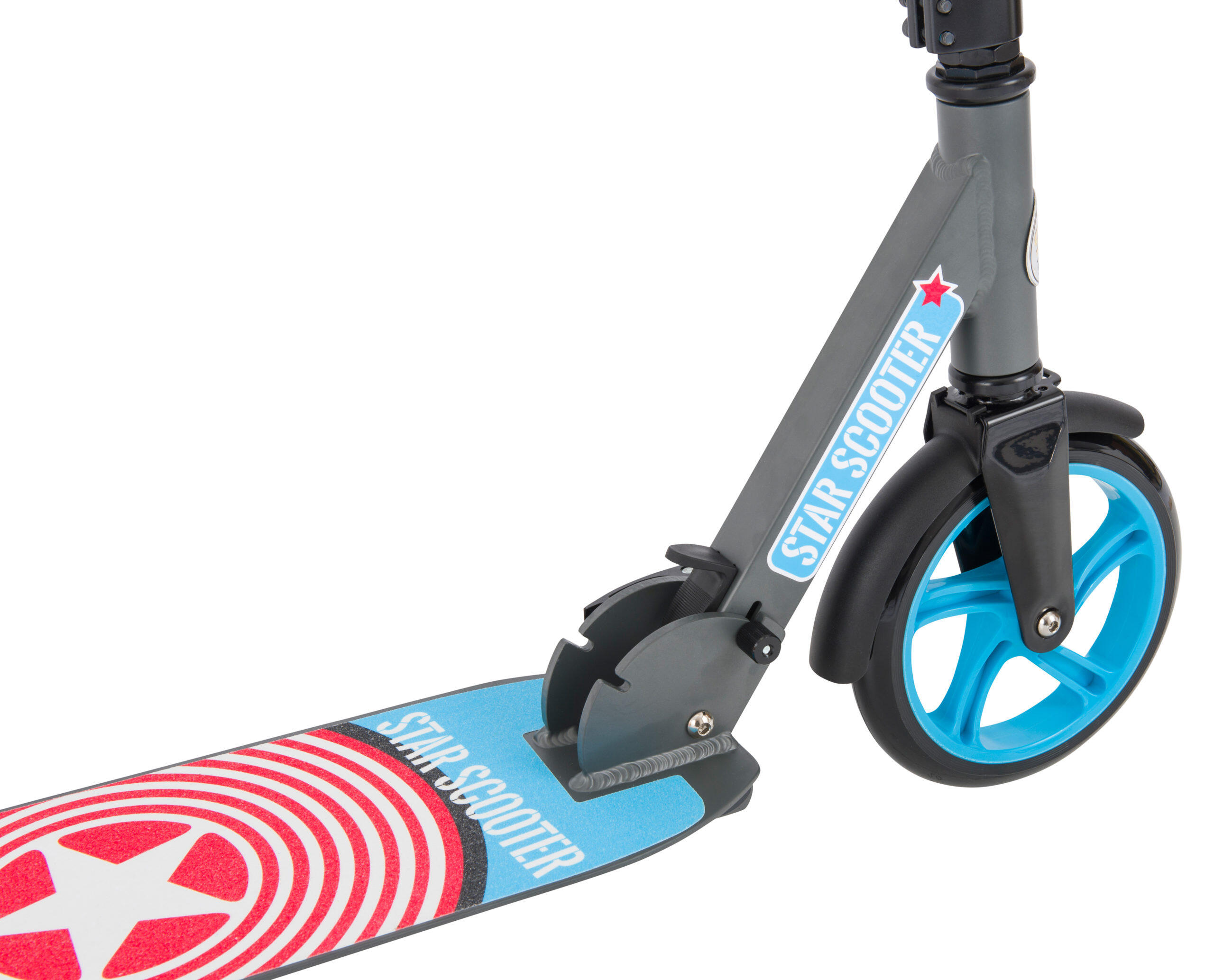 STAR SCOOTER Alu City vouwbaar 205mm XXL staplank grijs / blauw 2/5