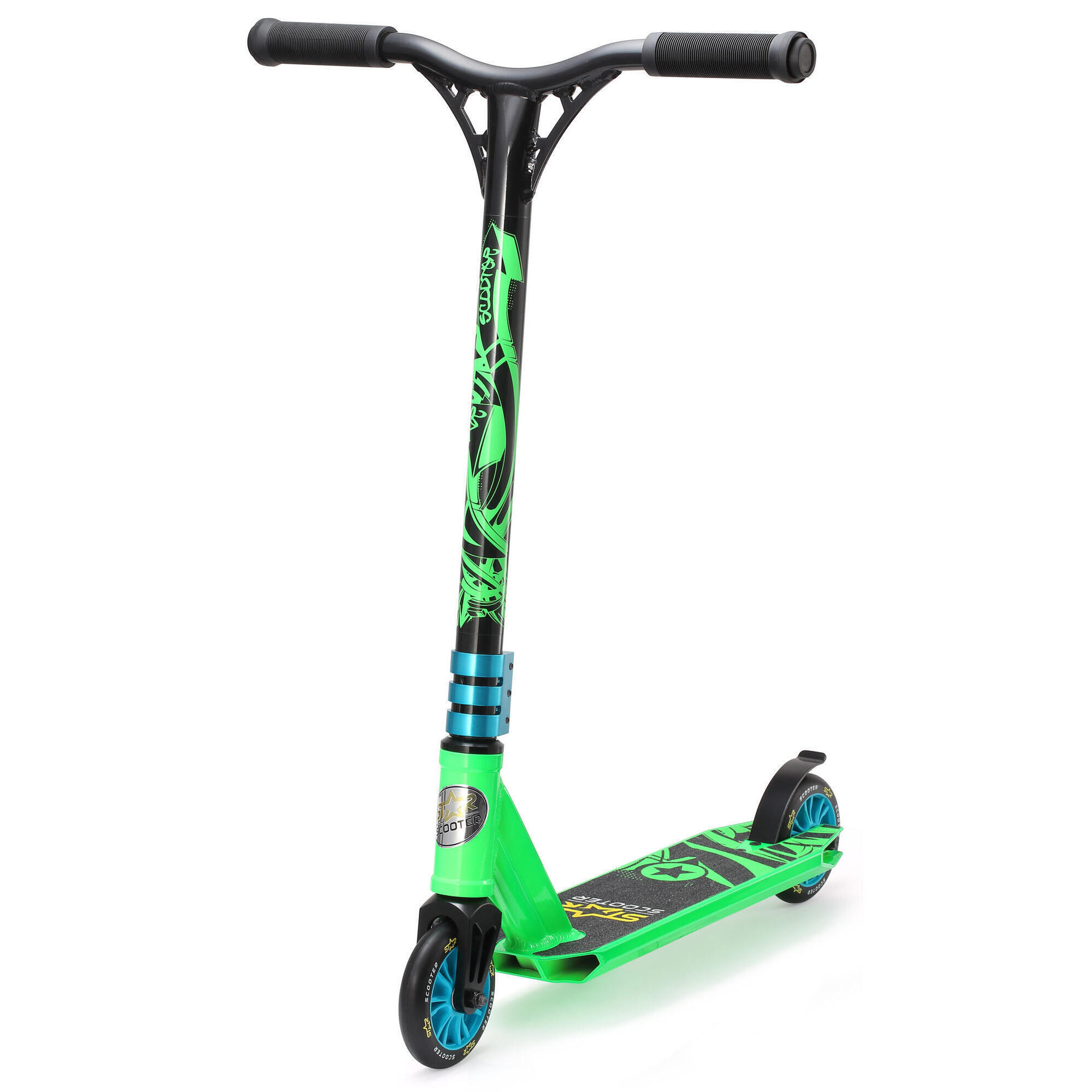 STAR SCOOTER STAR SCOOTER Freestyle Jump alu stuntstep 110mm Mini groen