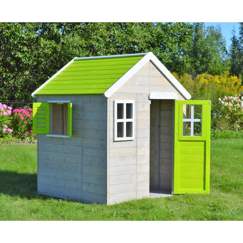 Maison de jardin enfant extérieur - Cabane en Bois avec plancher - Toit étanche