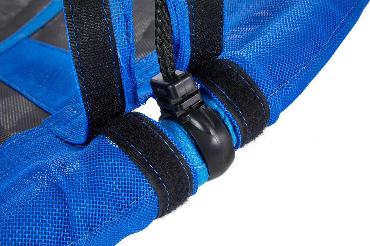 Balançoire ronde nid d'oiseau Ø100 cm - Bleu - Charge 150 kg 3/6