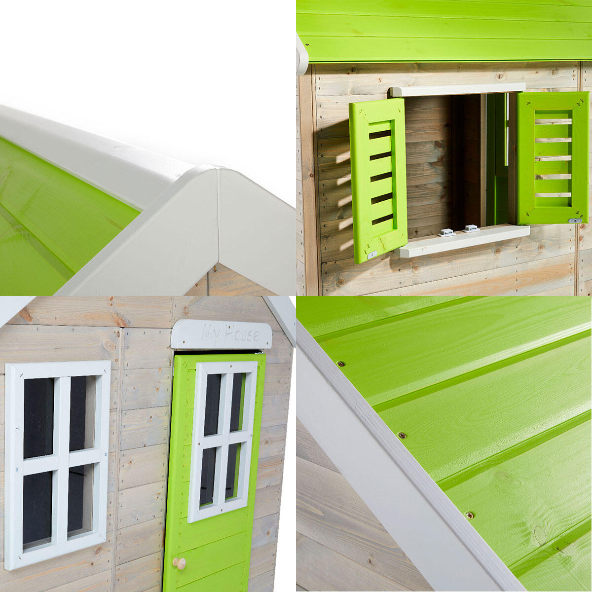 Maisonnette Enfant Extérieur en Bois TINNI avec Plancher 5/5