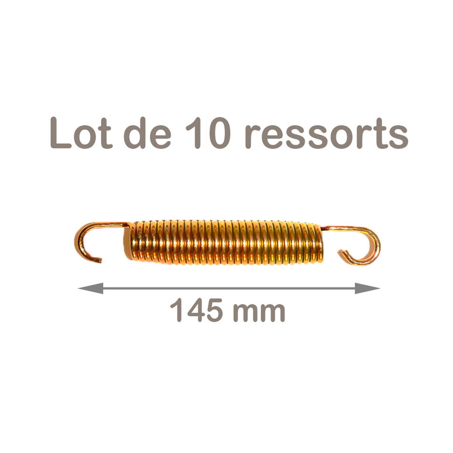 Lot de 10 ressorts trampoline Gold 145 mm 4/4