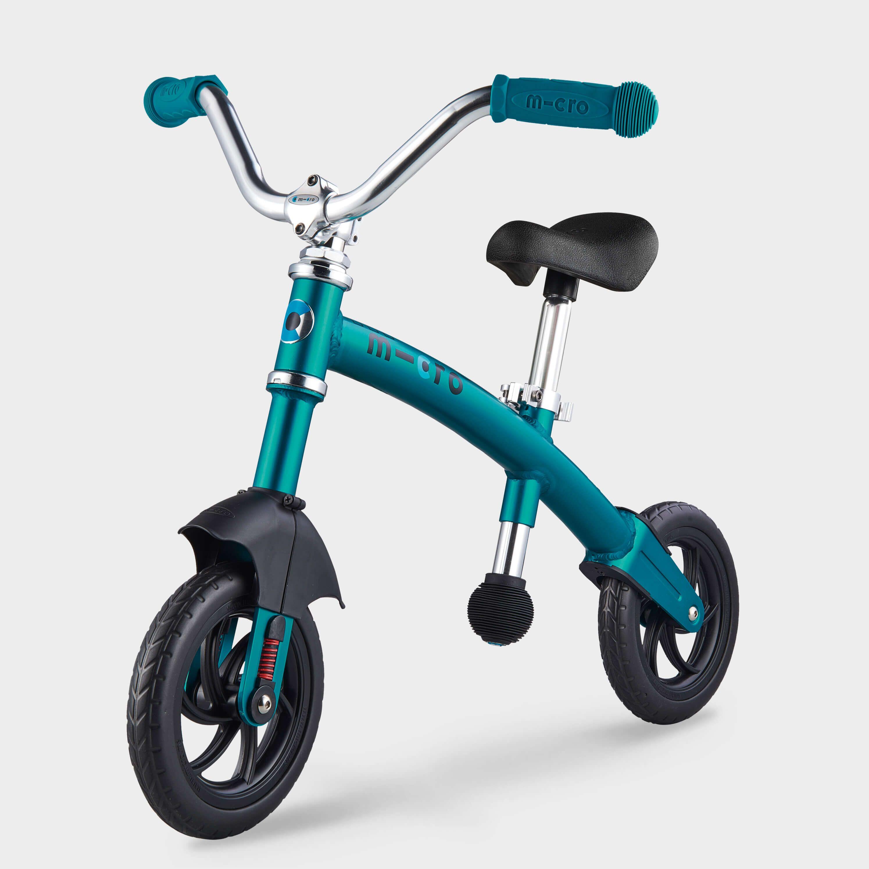 MICRO Balance Bike- 2in1 with Stabilisers: Aqua