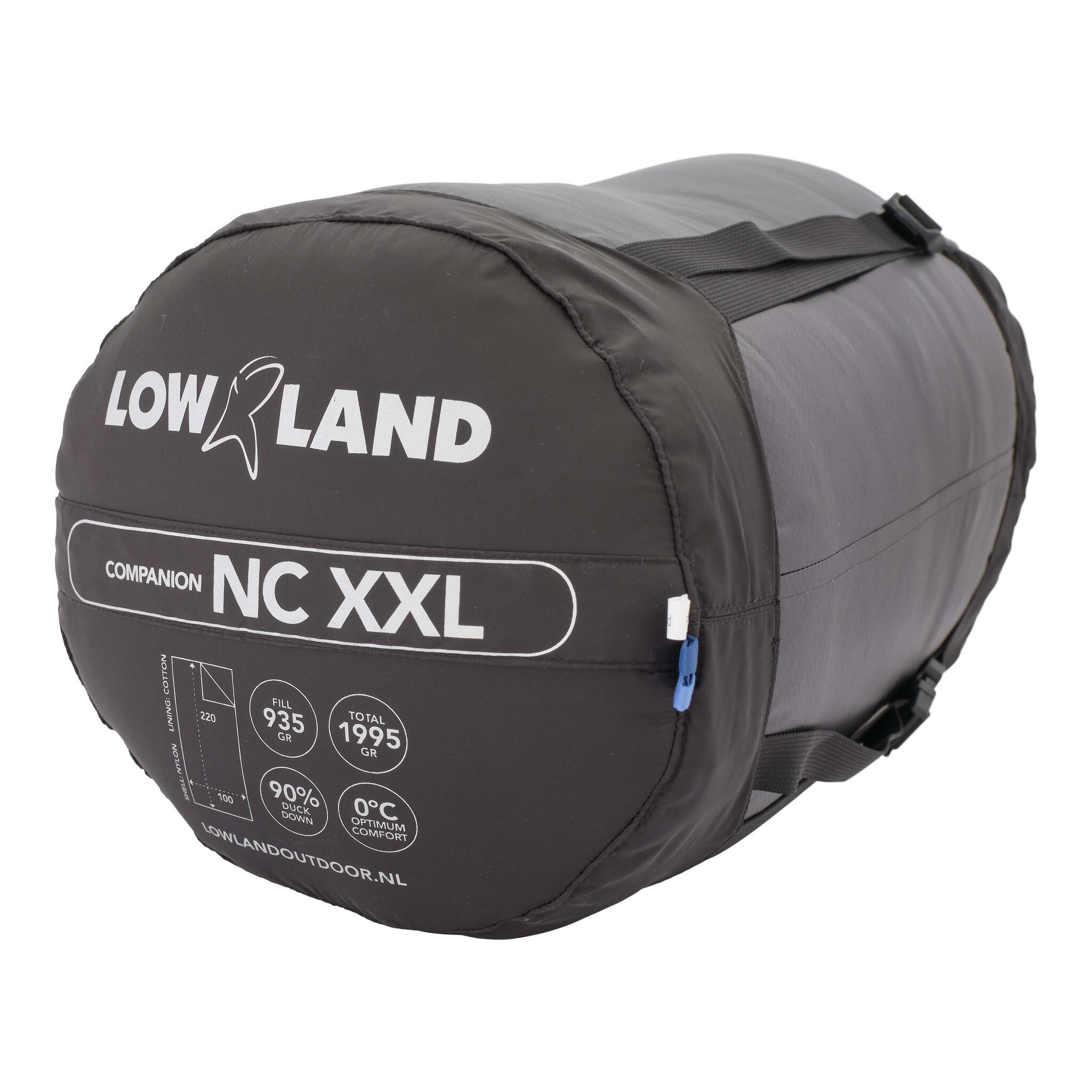 Sac de couchage compagne NC 220 x 200 cm en nylon / coton marine 3/4