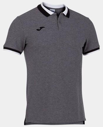 Polo Manches Courtes Homme Joma Confort II Gris Melange