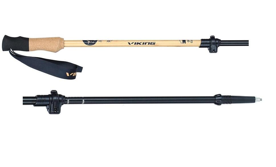 Kije trekkingowe regulowane Viking Bambu Pro Trekking, 3 sekcyjne