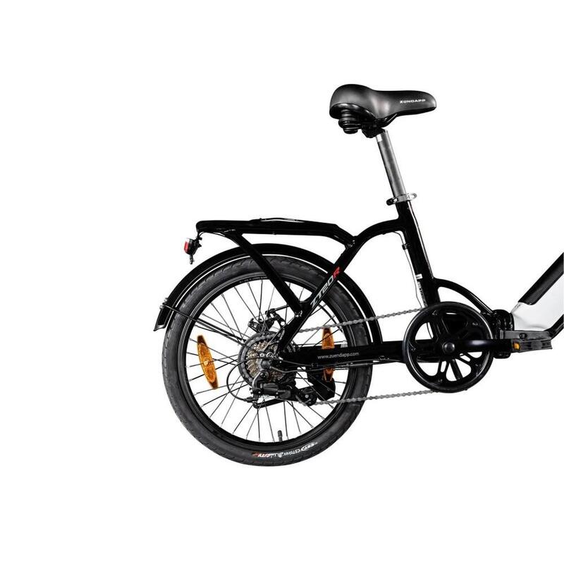 Rower elektryczny składany Zundapp biały rama 14 cali ZUNDAPP Decathlon