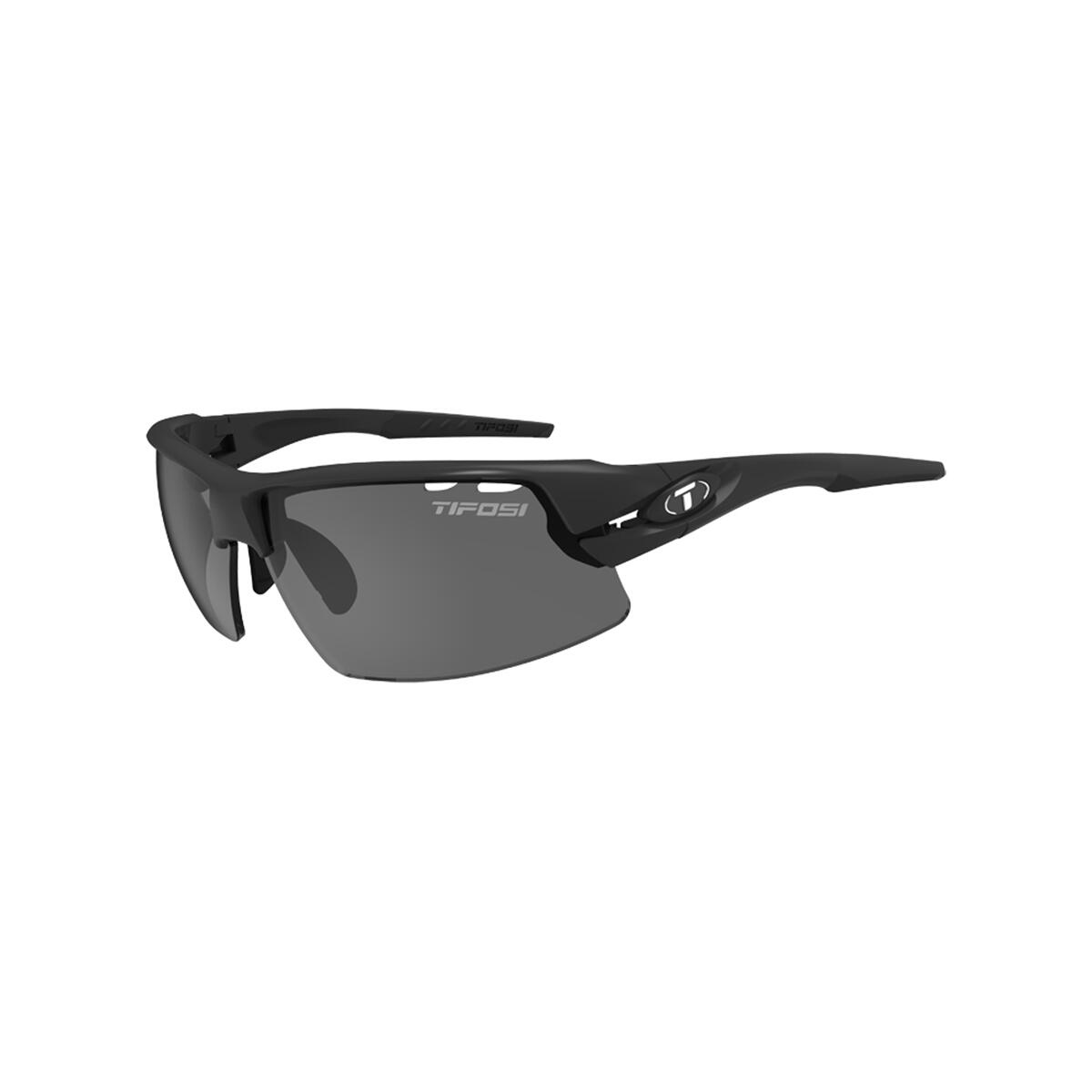 TIFOSI Crit Half Frame Matt Black Sunglasses Mens|Womens Road Matte Black