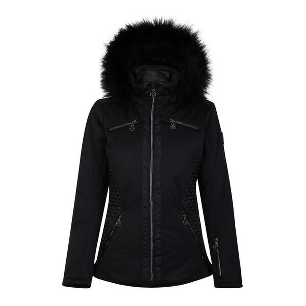 Womens/Ladies Julien Macdonald Supermacy Plain Ski Jacket (Black) 1/5