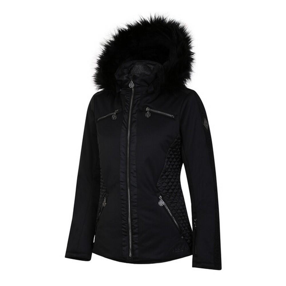 Womens/Ladies Julien Macdonald Supermacy Plain Ski Jacket (Black) 3/5
