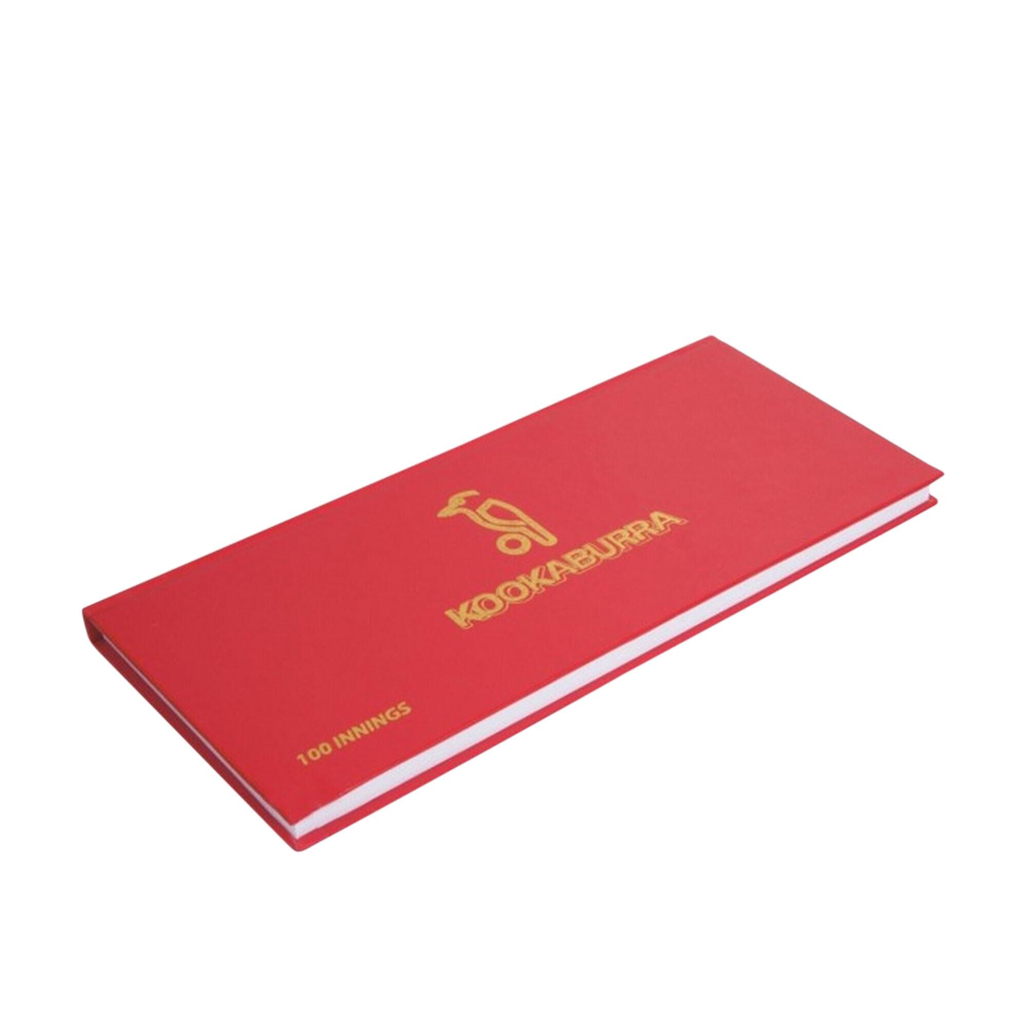 KOOKABURRA 100 Innings Cricket Scorebook (Red/Gold)