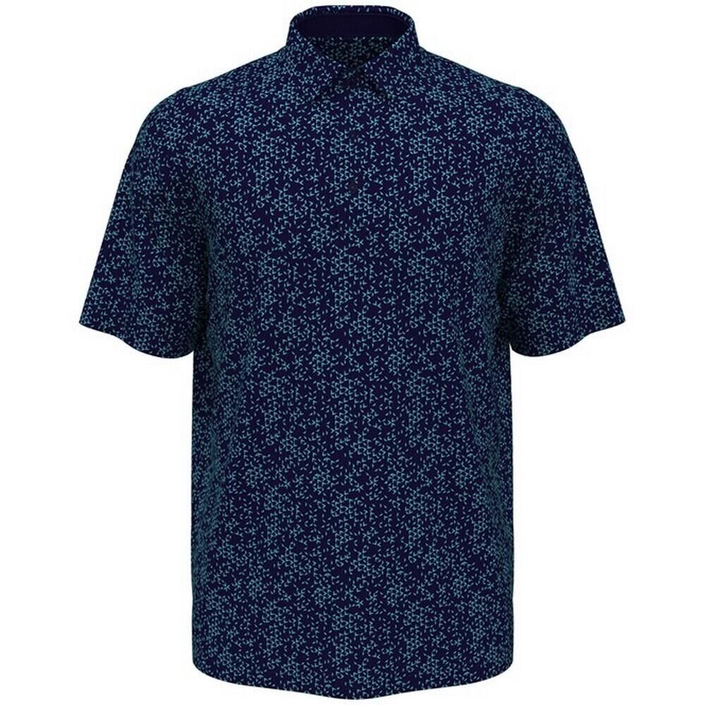 CALLAWAY Mens AllOver Print Polo Shirt (Peacoat)