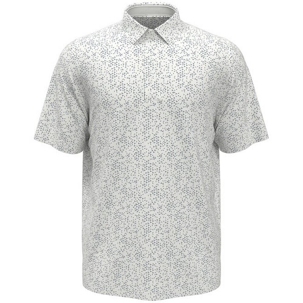 CALLAWAY Mens AllOver Print Polo Shirt (Bright White)