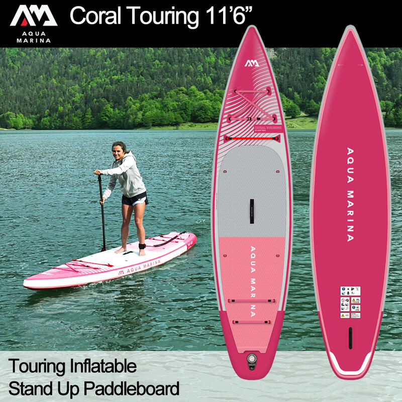 Aqua Marina CORAL Touring 11ft6 / 350cm Stand Up Paddle Board Package