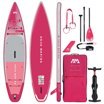 Nafukovací paddleboard SUP AQUA MARINA Coral Touring 11'6'' RASPBERRY RASPBERRY