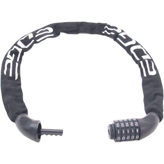 Edge Lucchetto a catena Trace Code 90 cm 6 mm codice a 5 cifre nero