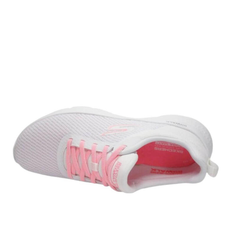 Calçado Skechers Go Walk Flex-Alani Mulheres. Branco/rosa
