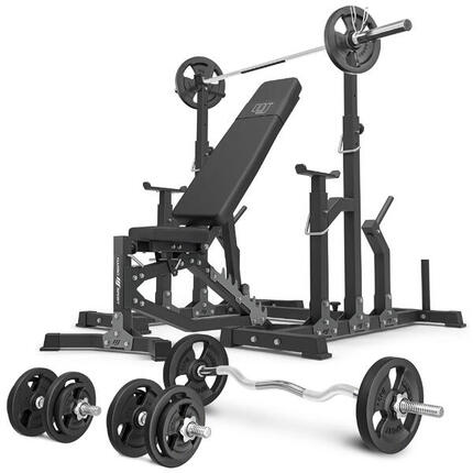 Ensemble de musculation Marbo Sport banc réglable et accessoires supplémentaires
