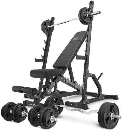 Ensemble de musculation Marbo Sport banc réglable et accessoires supplémentaires
