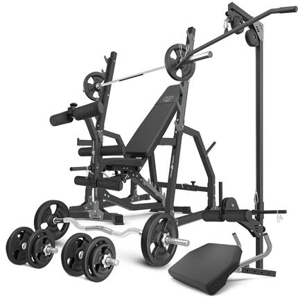 Ensemble de musculation Marbo Sport banc réglable et accessoires supplémentaires