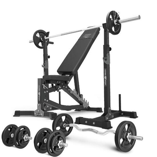 Ensemble de musculation Marbo Sport banc réglable et accessoires supplémentaires