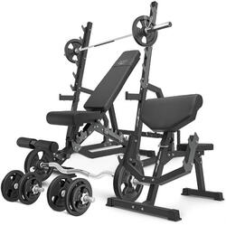 Ensemble de musculation Marbo Sport banc réglable et accessoires supplémentaires