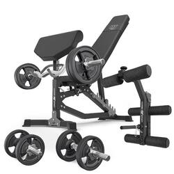 Ensemble de musculation Marbo Sport banc réglable et accessoires supplémentaires