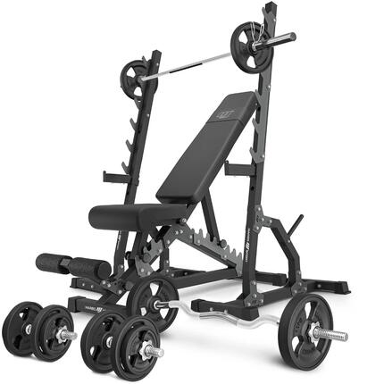 Ensemble de musculation Marbo Sport banc réglable et accessoires supplémentaires