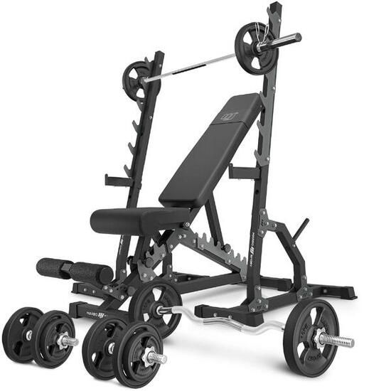 Ensemble de musculation Marbo Sport banc réglable et accessoires supplémentaires