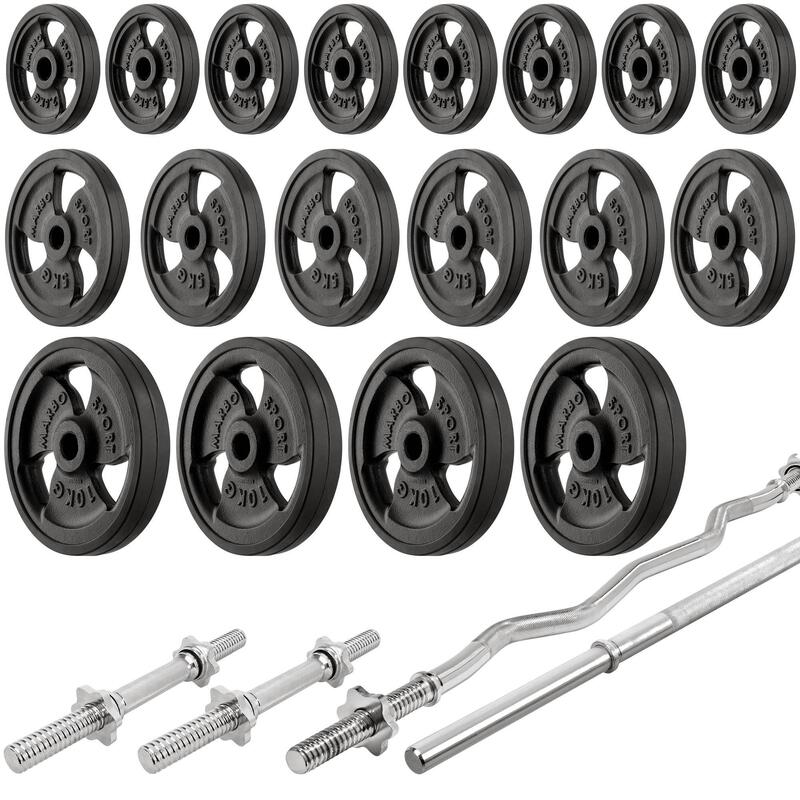 Marbo Sport set de antrenament de forță banc reglabil și accesorii suplimentare