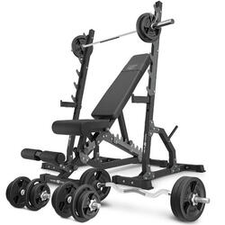 Ensemble de musculation Marbo Sport banc réglable et accessoires supplémentaires