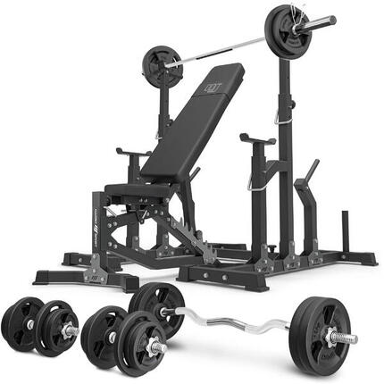 Ensemble de musculation Marbo Sport banc réglable et accessoires supplémentaires