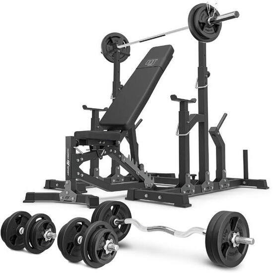 Ensemble de musculation Marbo Sport banc réglable et accessoires supplémentaires