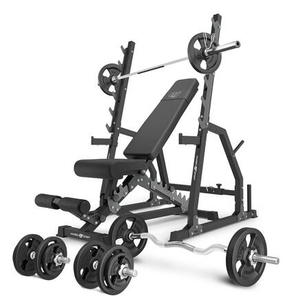 Ensemble de musculation Marbo Sport banc réglable et accessoires supplémentaires