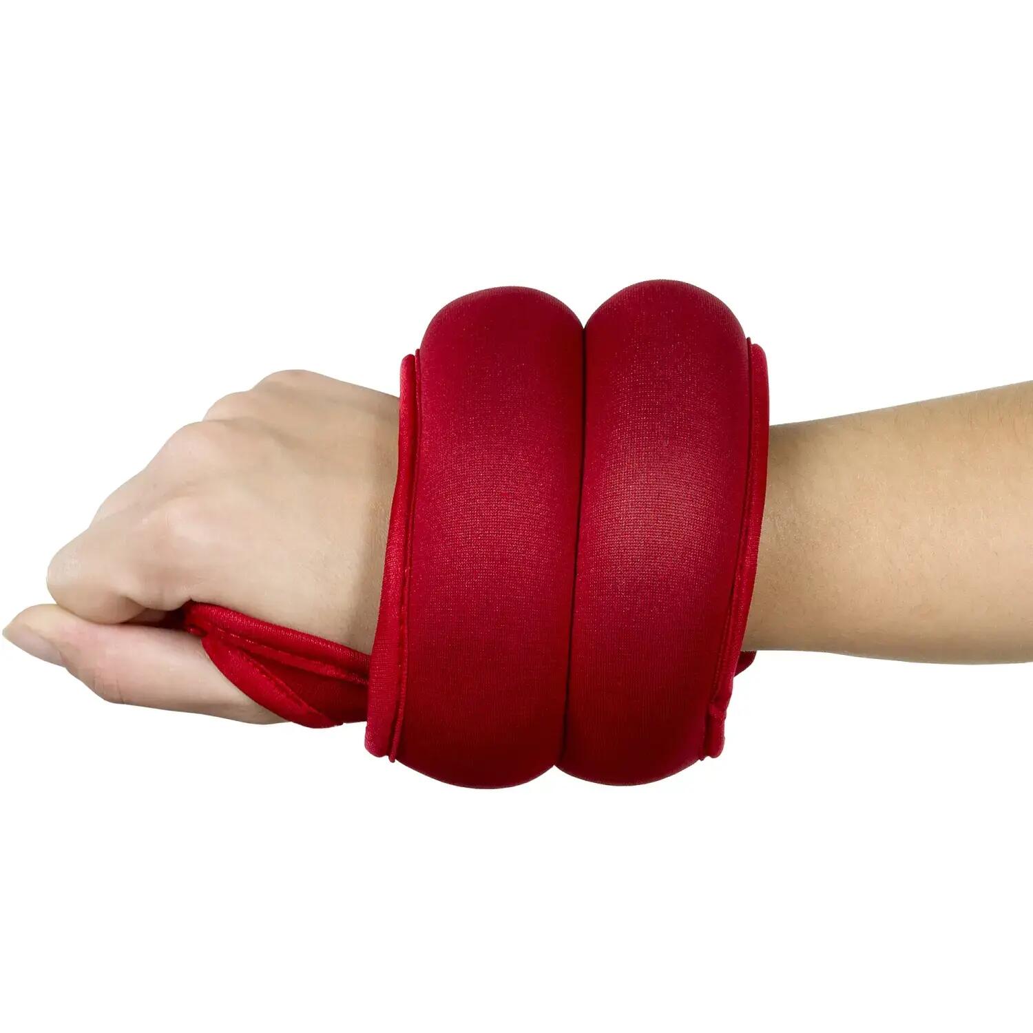 Greutati din neopren pentru degetul mare, MOVIT® 2 x 1,5 kg, rosu 4/7