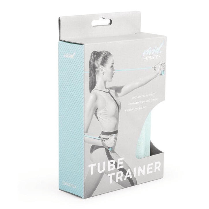 Gymstick Vivid Tube Trainer élastique 140 cm bleu résist. moyenne 3/3
