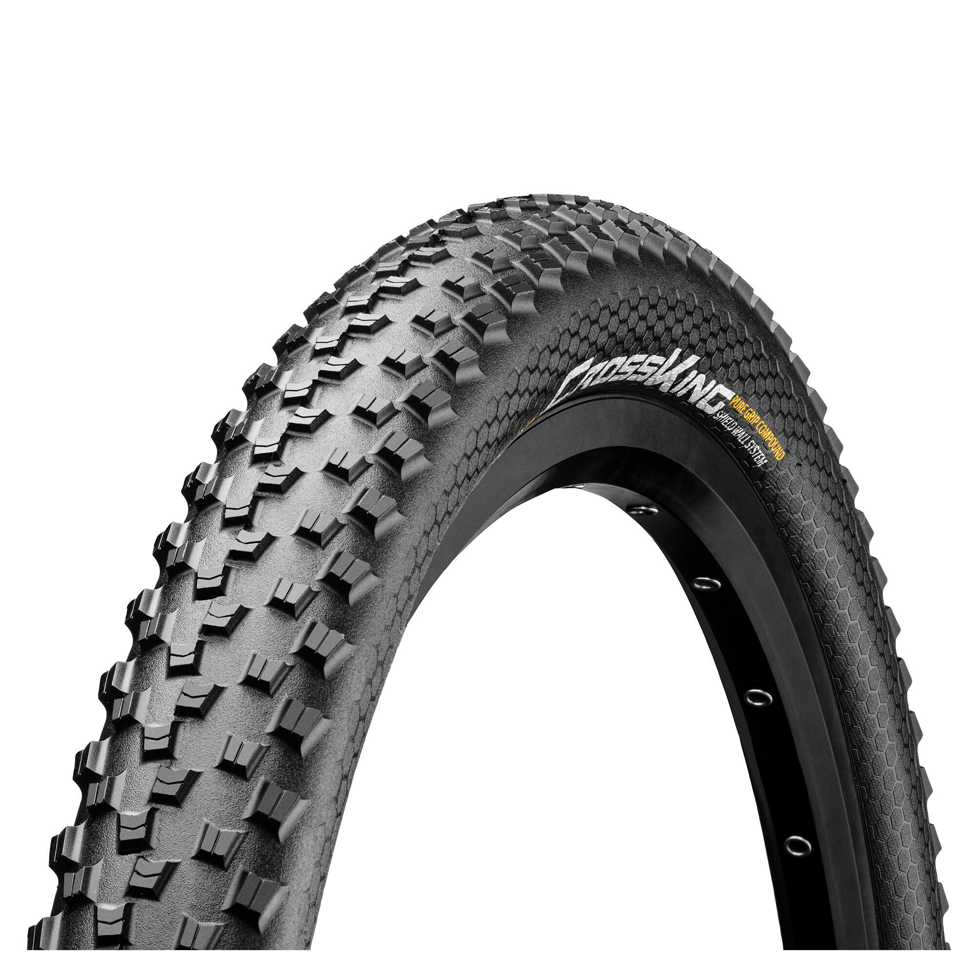 CONTINENTAL Cross King ShieldWall Tyre-Foldable PureGrip Compound Black/Black 27.5X2.80"
