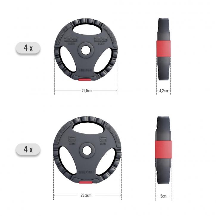 Hantelscheibe Kunststoff Gripper 1,25-15 KG