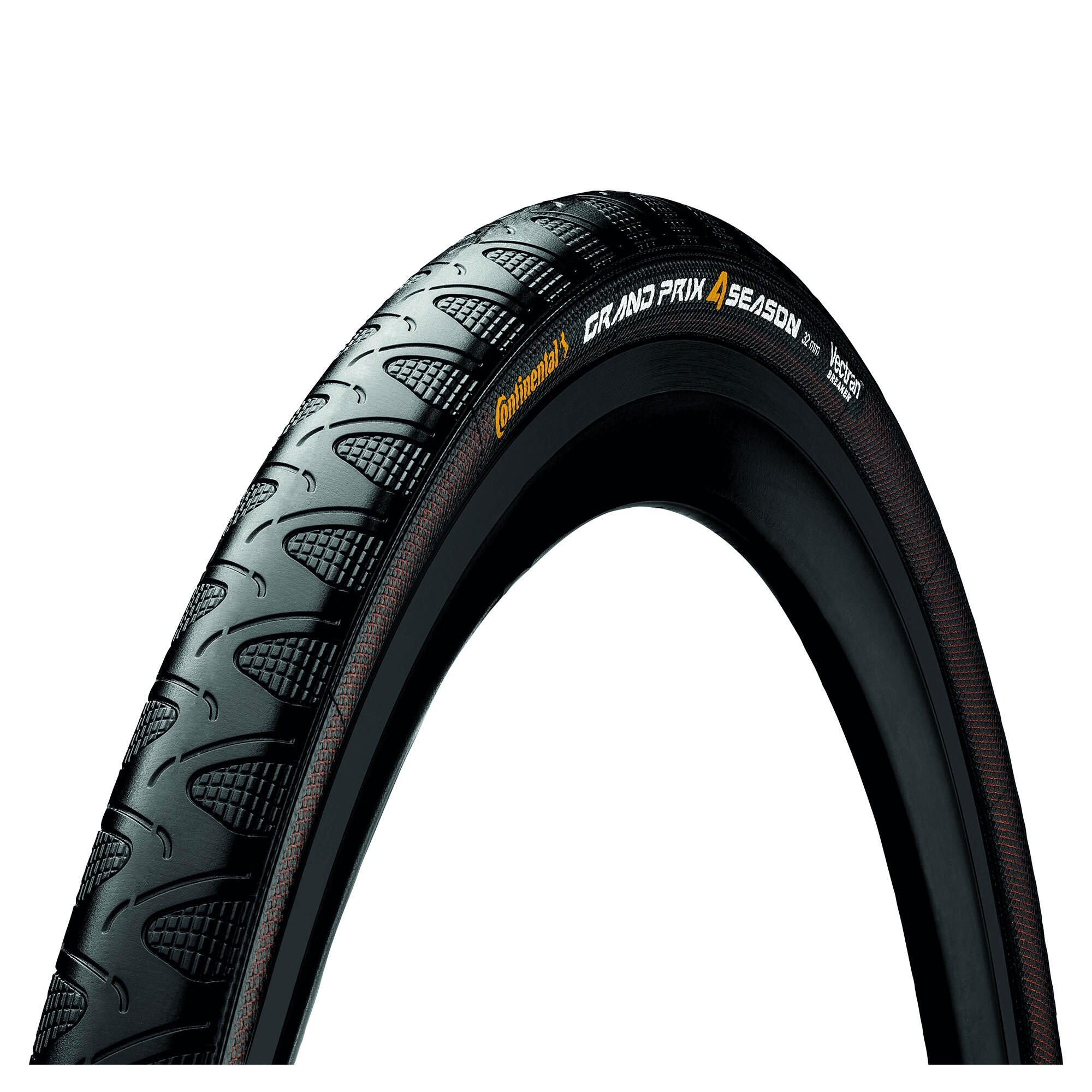 Grand Prix 4-Season Tyre-Foldable Road Black/Black 700 X 32C 1/3