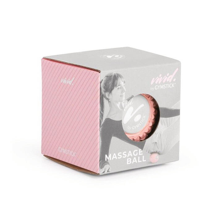 Balle de massage Vivid Gymstick 10 cm rosa compacte 3/3