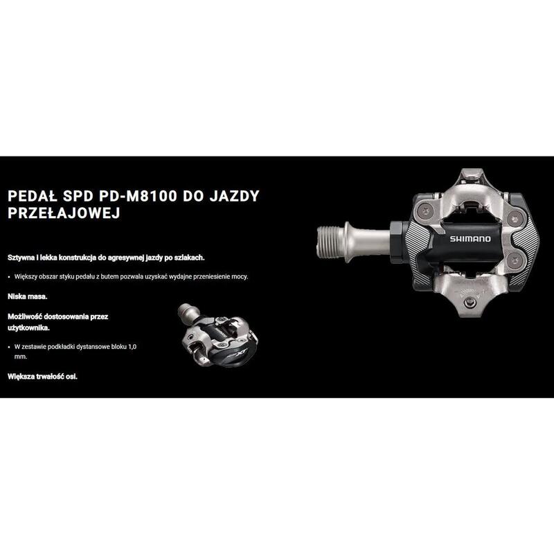 Pedaalset SPD M540 met plaatjes SM-SH51 - zilver