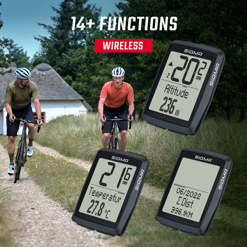 GPS de bicicleta e Conta-KM BC 14.0 WL CAD preto