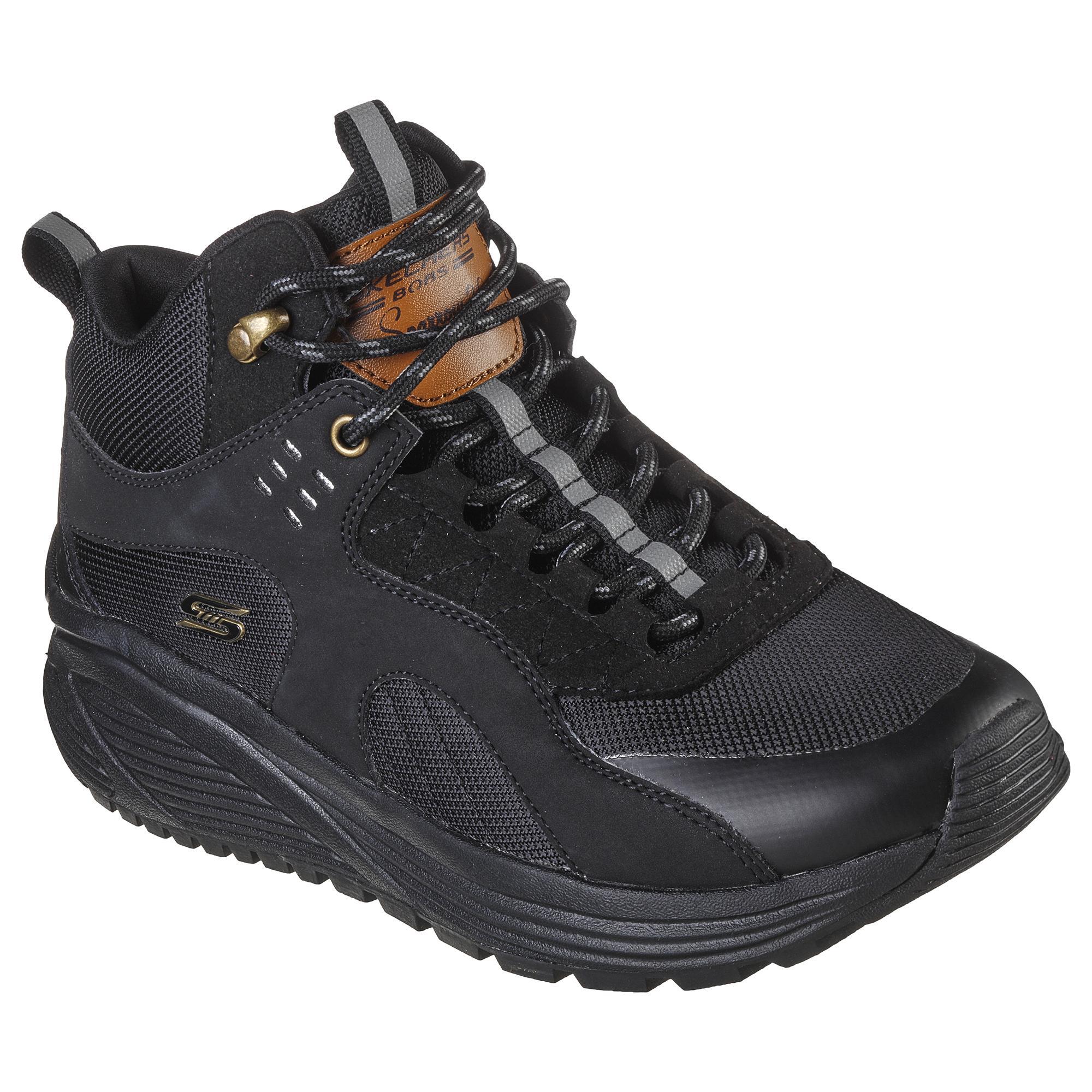 Zapatillas Deportivas Abotinadas para Mujer Skechers 117053_BBK Negras 2/7