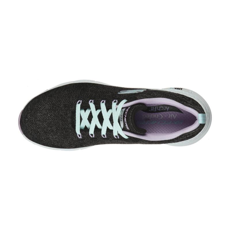 Zapatillas Deportivas para Mujer Skechers 149414_BKLV Negras con Cordones
