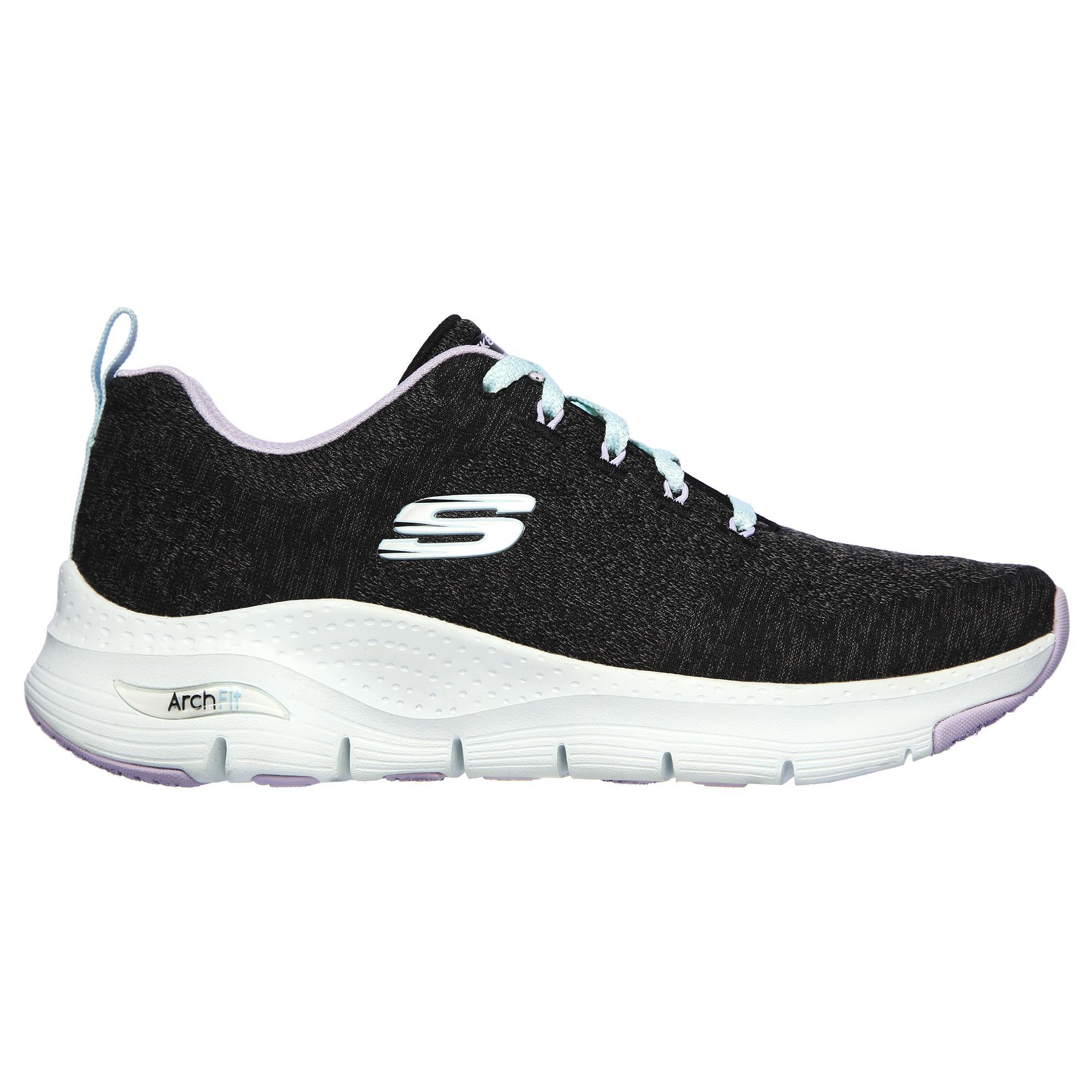Skechers - Baskets Skechers Modèle 149414-bklv Pour Femmes - Chaussures De Sport - Gris - Decathlon