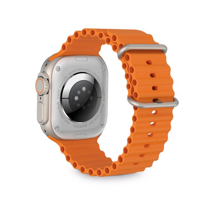 Smartwatch Ksix Urban Plus, Modos deporte/salud, Sumergible, Naranja