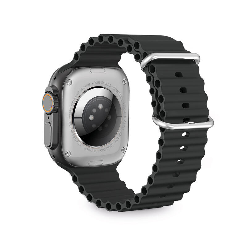 Smartwatch Ksix Urban Plus, Sport-/gezondheidsmodi, Onderdompelbaar, Zwart