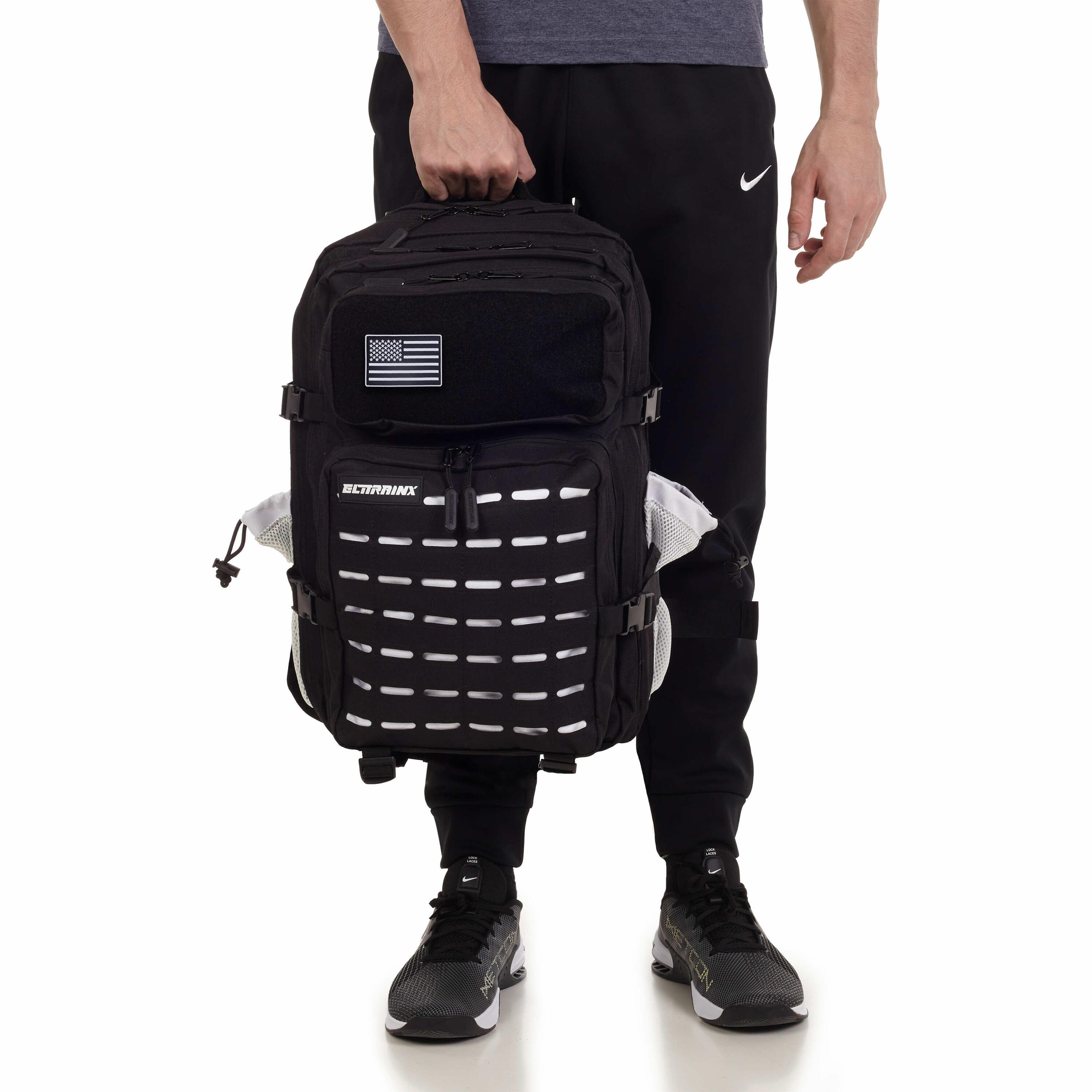 Sac à Dos Elitex V2 Blanc Noir 45L Cabine Entraînement Imperméable 5/8