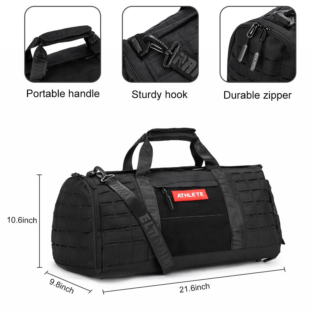Duffel 50L Elitex Training – Waterdichte sporttas met schoenenvak 4/5