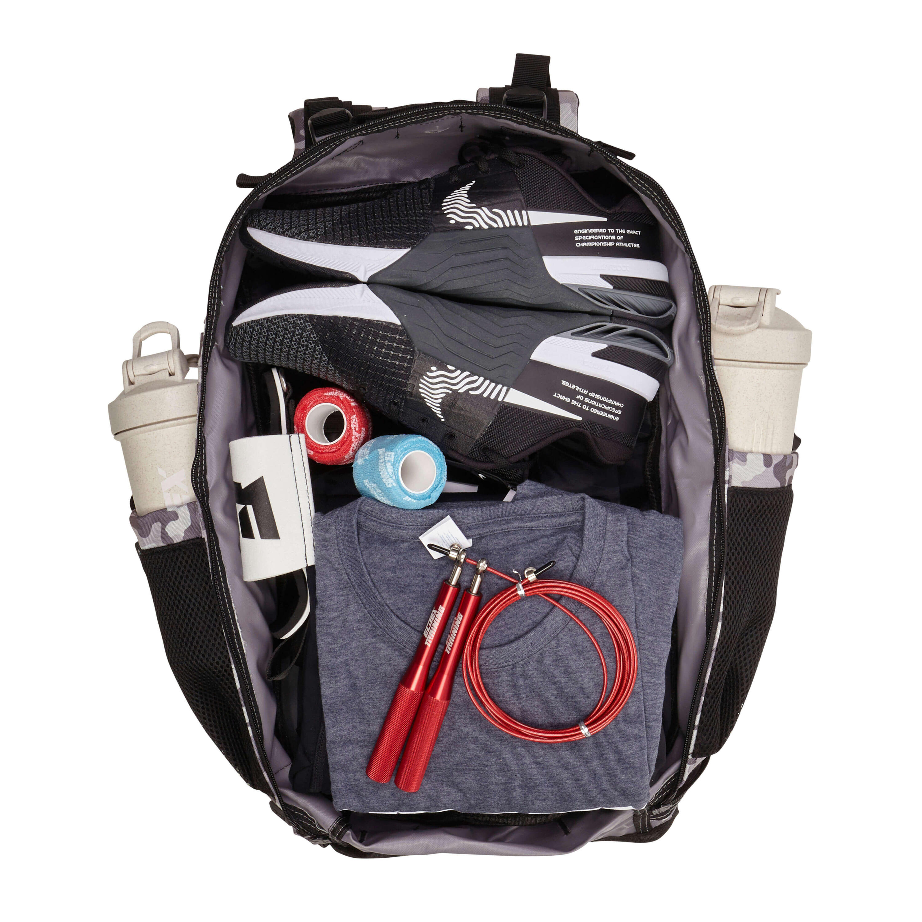 Sac à Dos Elitex V2 Camouflage Blanc Noir 45L Cabine Entraînement Imperméable 3/8